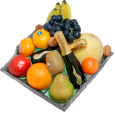 All fruit baskets - Fruit bowl with two bottles of Prosecco